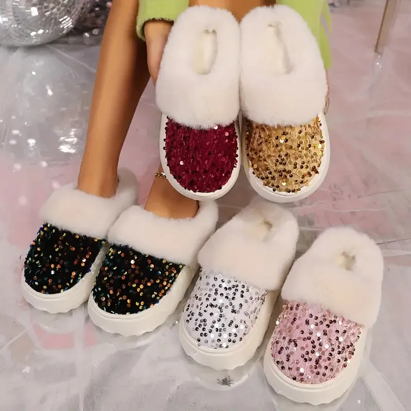 🔥 Stylish Soft Wool Lining Slip On House Shoes