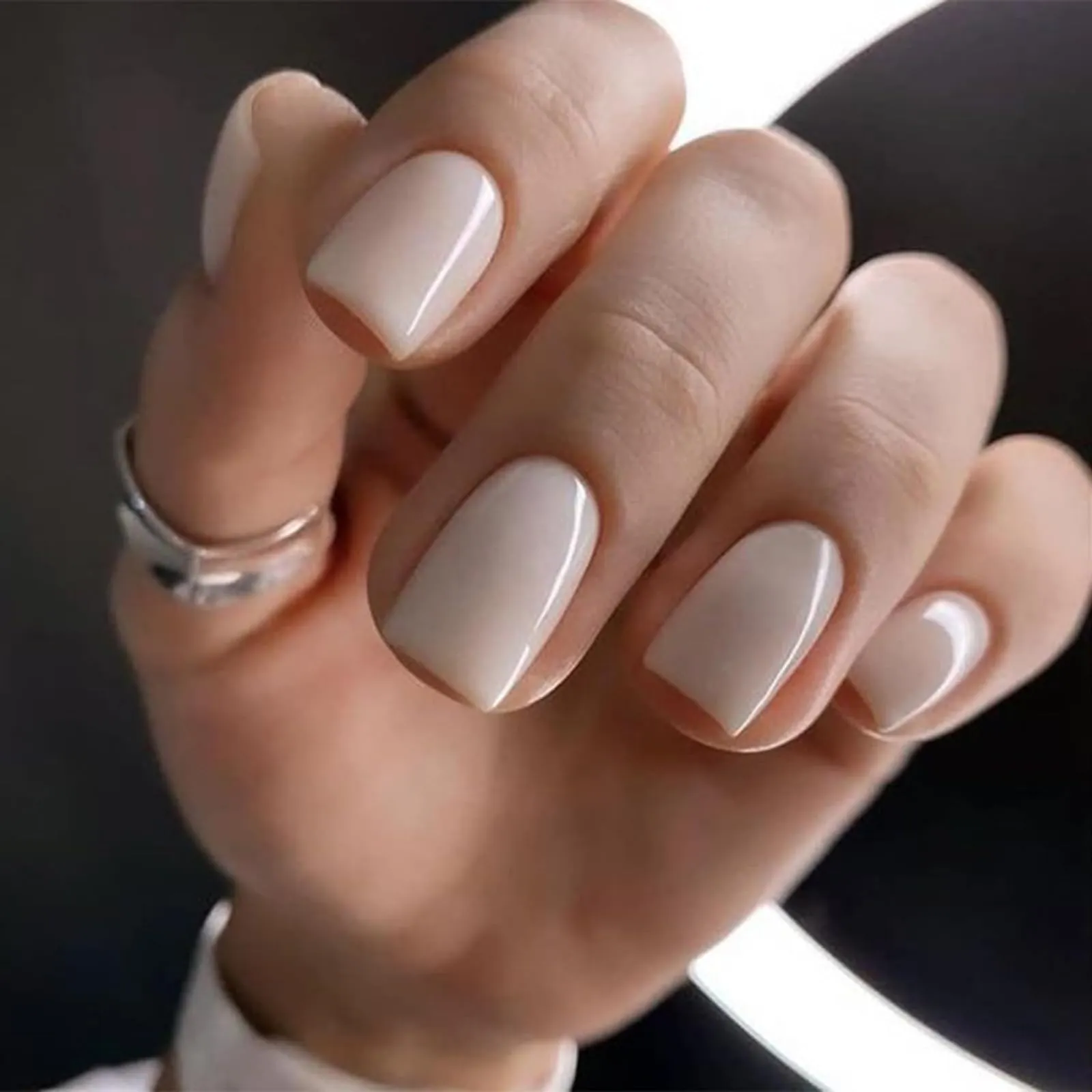 12Packs French Tip Press on Nails- OPkssnails Press on Nails Medium Almond And Square,Reusable Glue On Nails, Gel Fake Nails for Women, Stick On Nails Kit 12 Sizes-12styles
