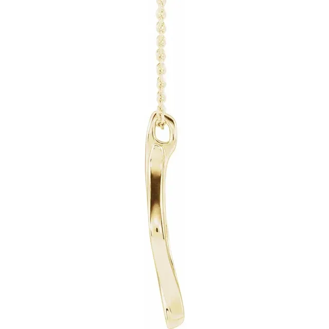 14K Yellow Freeform 16-18" Necklace