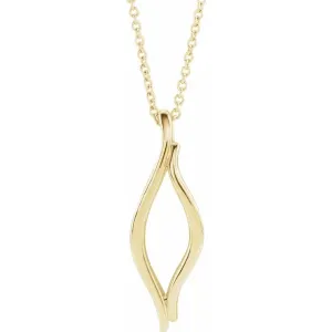14K Yellow Freeform 16-18" Necklace