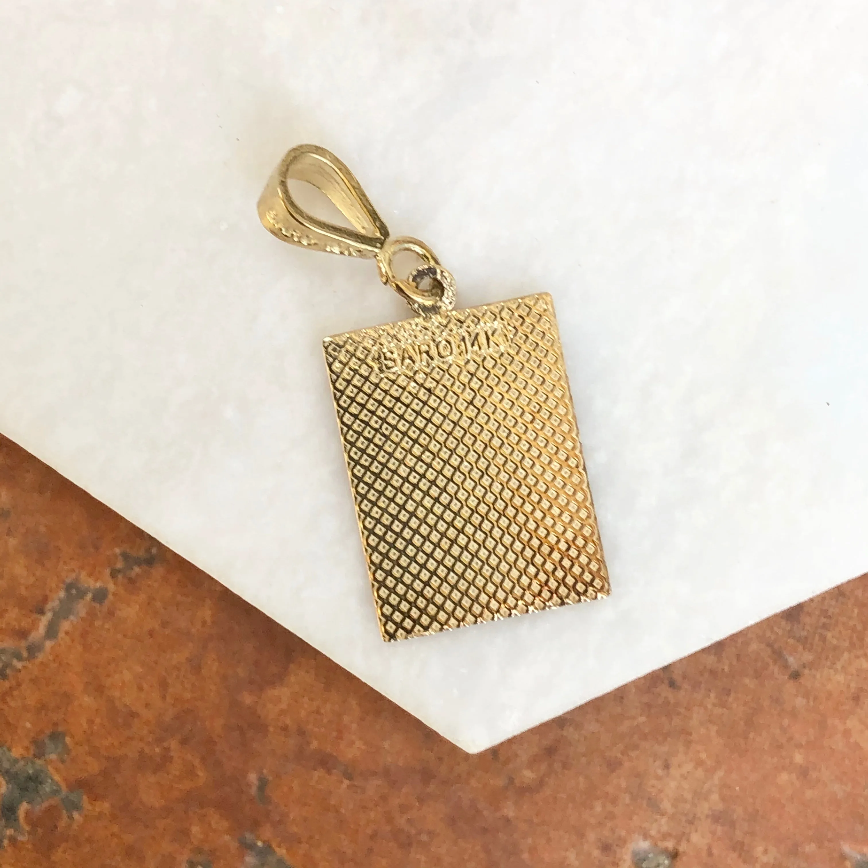 14KT Yellow Gold Chinese "Friend" Pendant