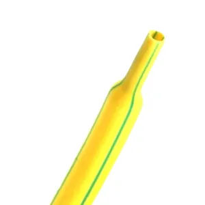 2:1 - Single Wall Polyolefin - Heat Shrink Tubing - Yellow / Green