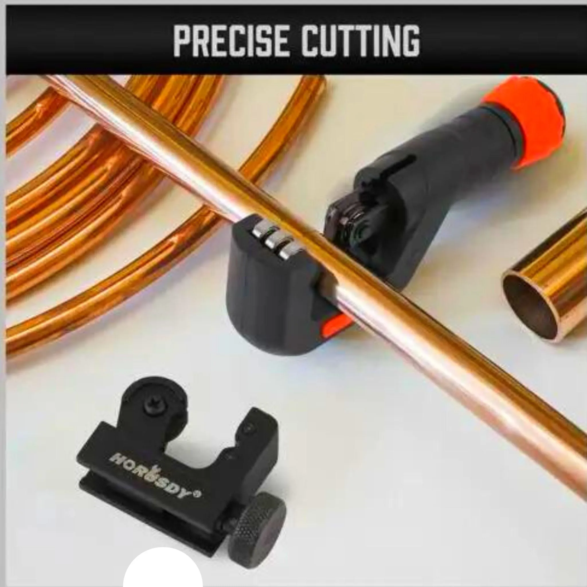 3 Piece Tube Pipe Cutter Set | Heavy Duty Copper Pipe PVC Thin Steel Cut with Deburring Tool