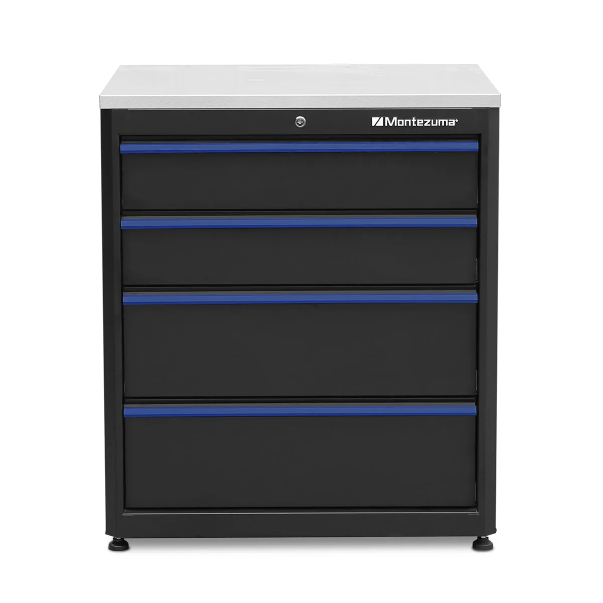 4-Drawer Base Cabinet with Stainless Steel Worktop
