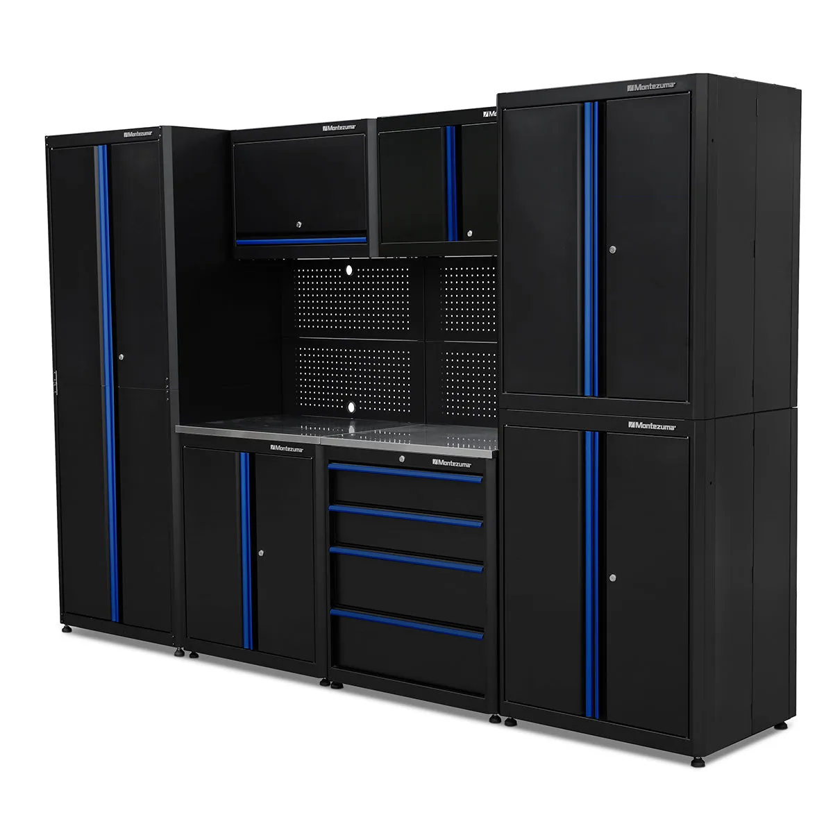 4-Drawer Base Cabinet with Stainless Steel Worktop