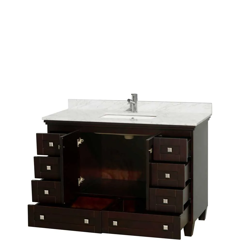 Acclaim 48 Inch Single Bathroom Vanity in Espresso