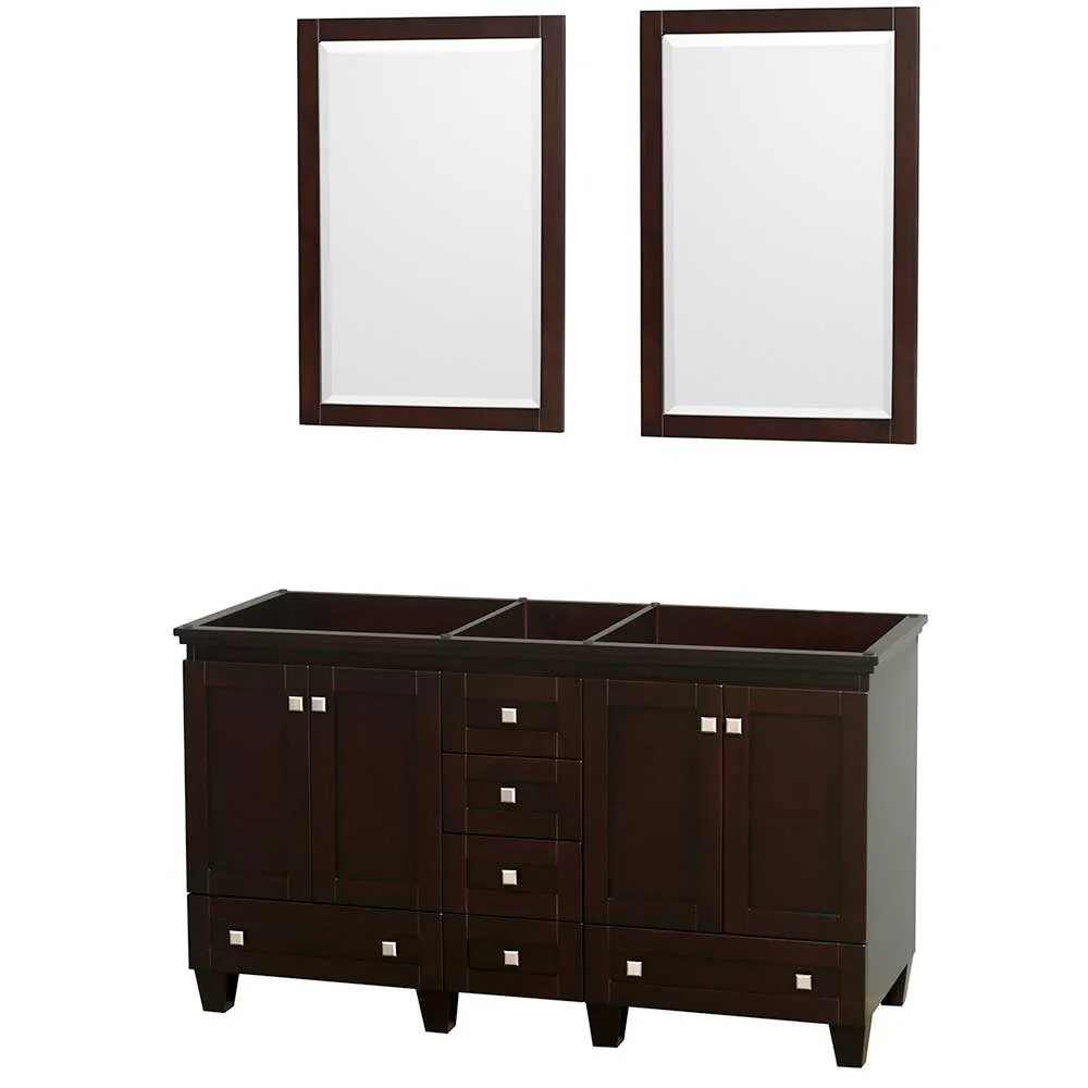 Acclaim 60 Inch Double Bathroom Vanity in Espresso