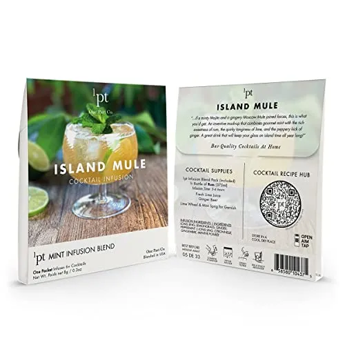 Advanced Mixology Moscow Mule Cocktail Infusion (2 pk) | Alcohol Infusion Kit for Island Moscow Mule and Orchard Moscow Mule | Alcohol Gifts for him
