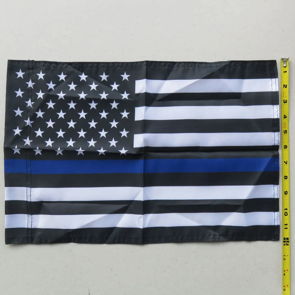 American Flag Thin Blue Line Garden Flag