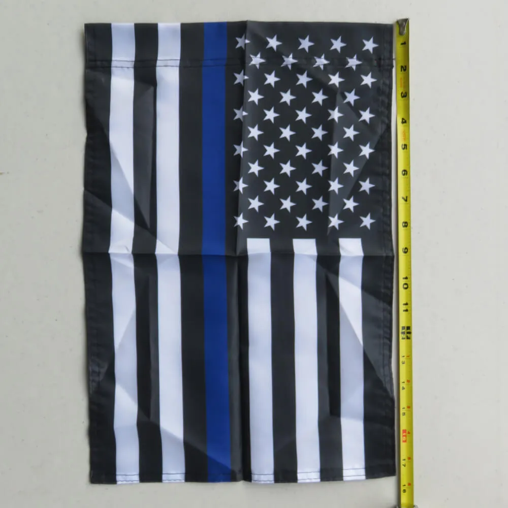 American Flag Thin Blue Line Garden Flag