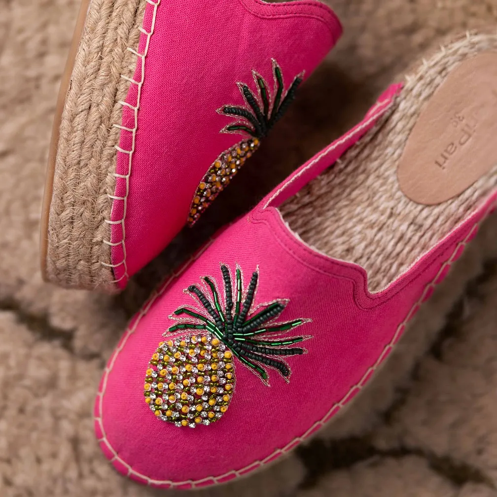 Ananas Espadrilles Haut Women Fancy Platform