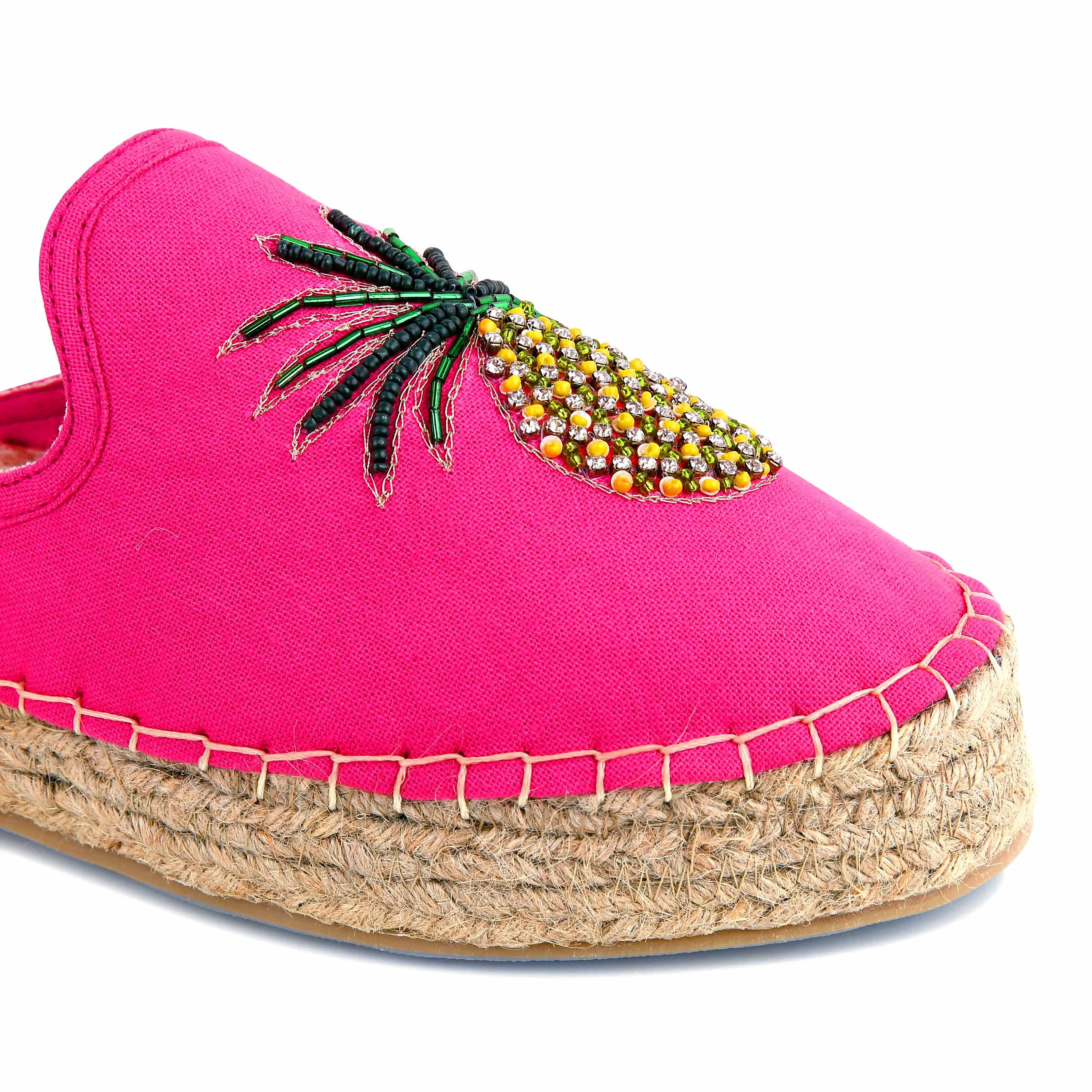 Ananas Espadrilles Haut Women Fancy Platform