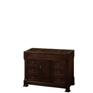 Andover 48 Inch Single Bathroom Vanity in Dark Cherry