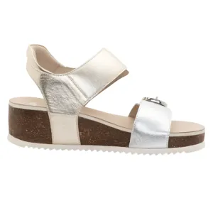 Ara Women's Nova Sandal Silver / Platinum Metallic Calf