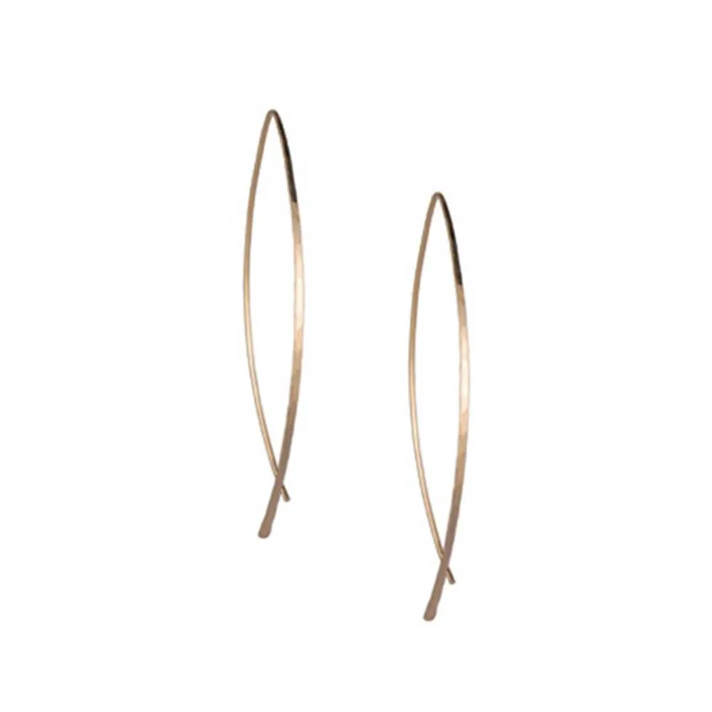 Arc Slide Thru Earrings