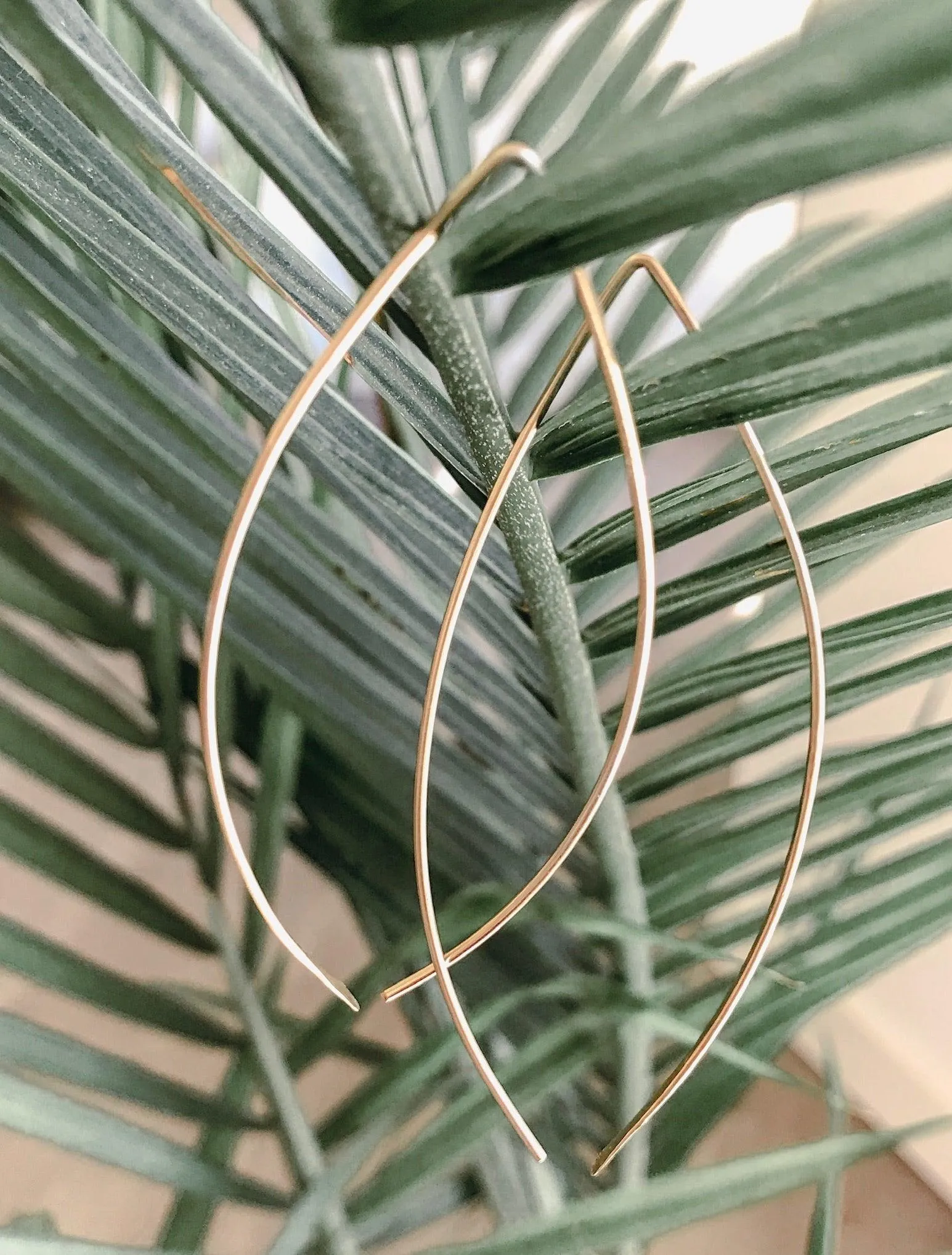 Arc Slide Thru Earrings
