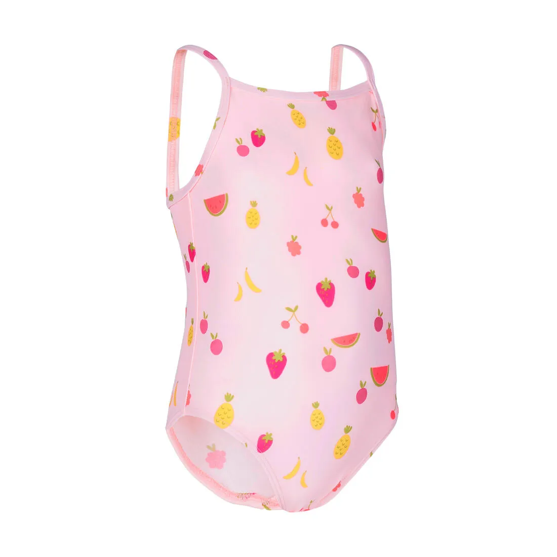 Baby Girls’ One-Piece Swimsuit pink with Fruit print