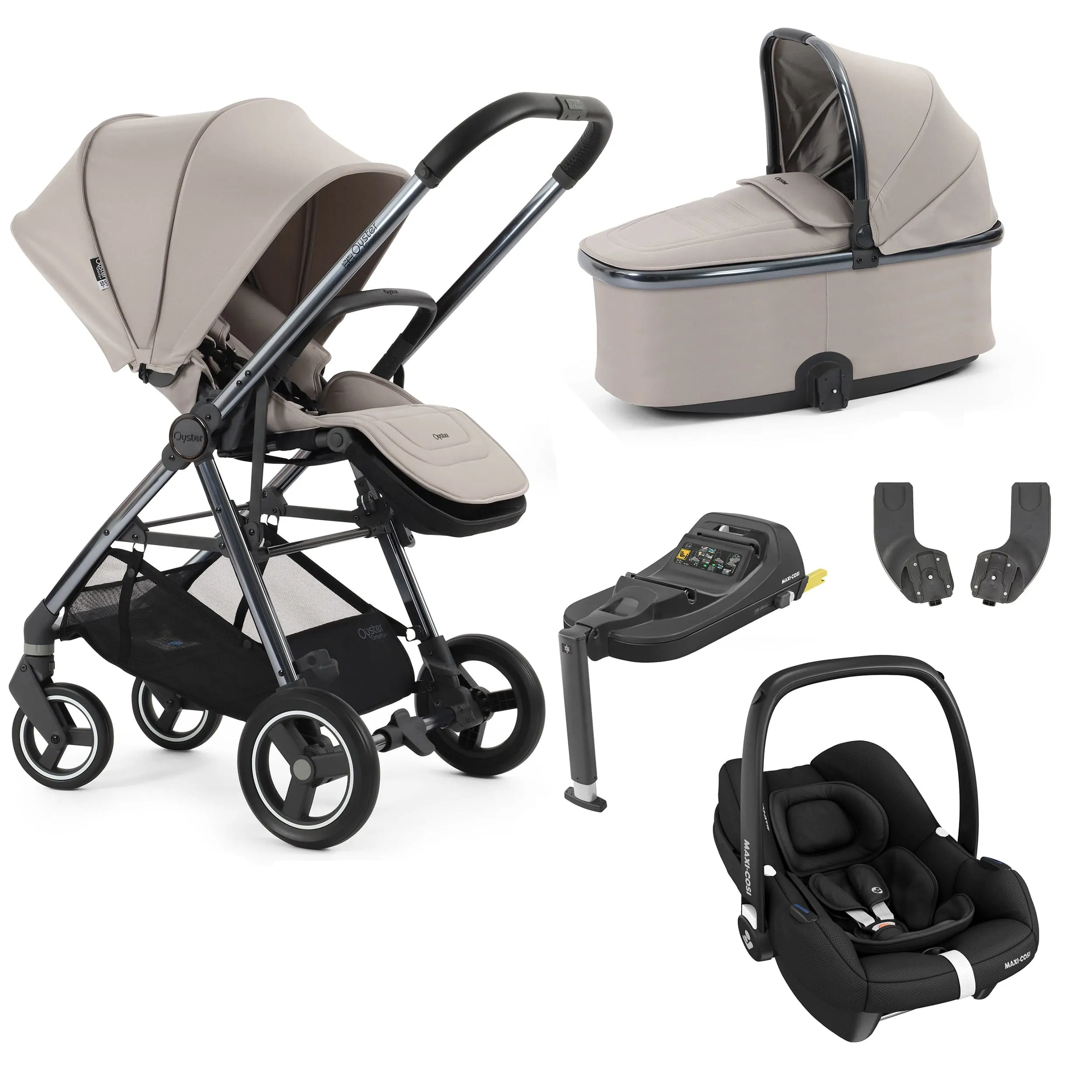 BabyStyle Oyster Gravity  5 Piece Bundle - Stone