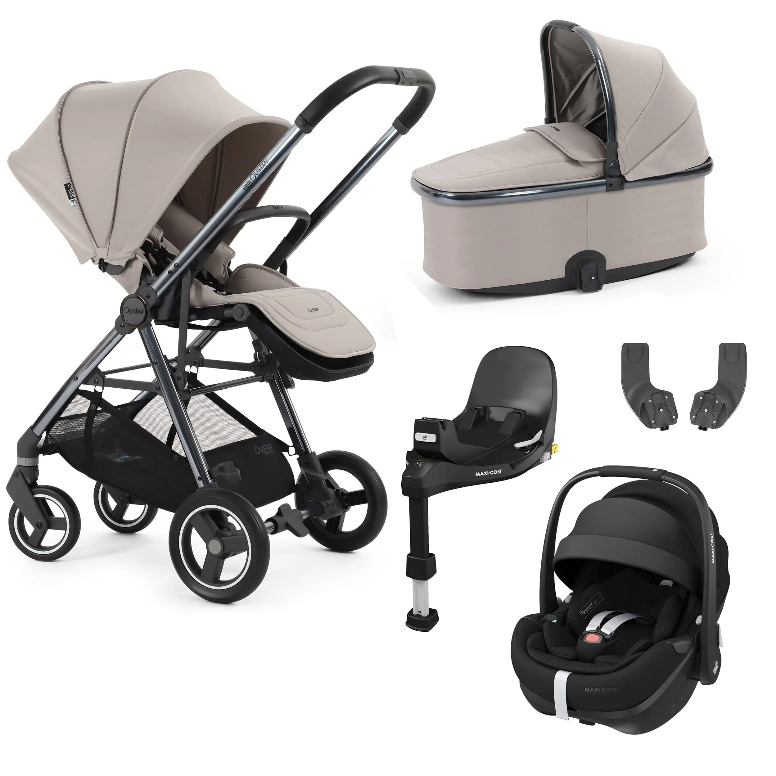 BabyStyle Oyster Gravity  5 Piece Bundle - Stone