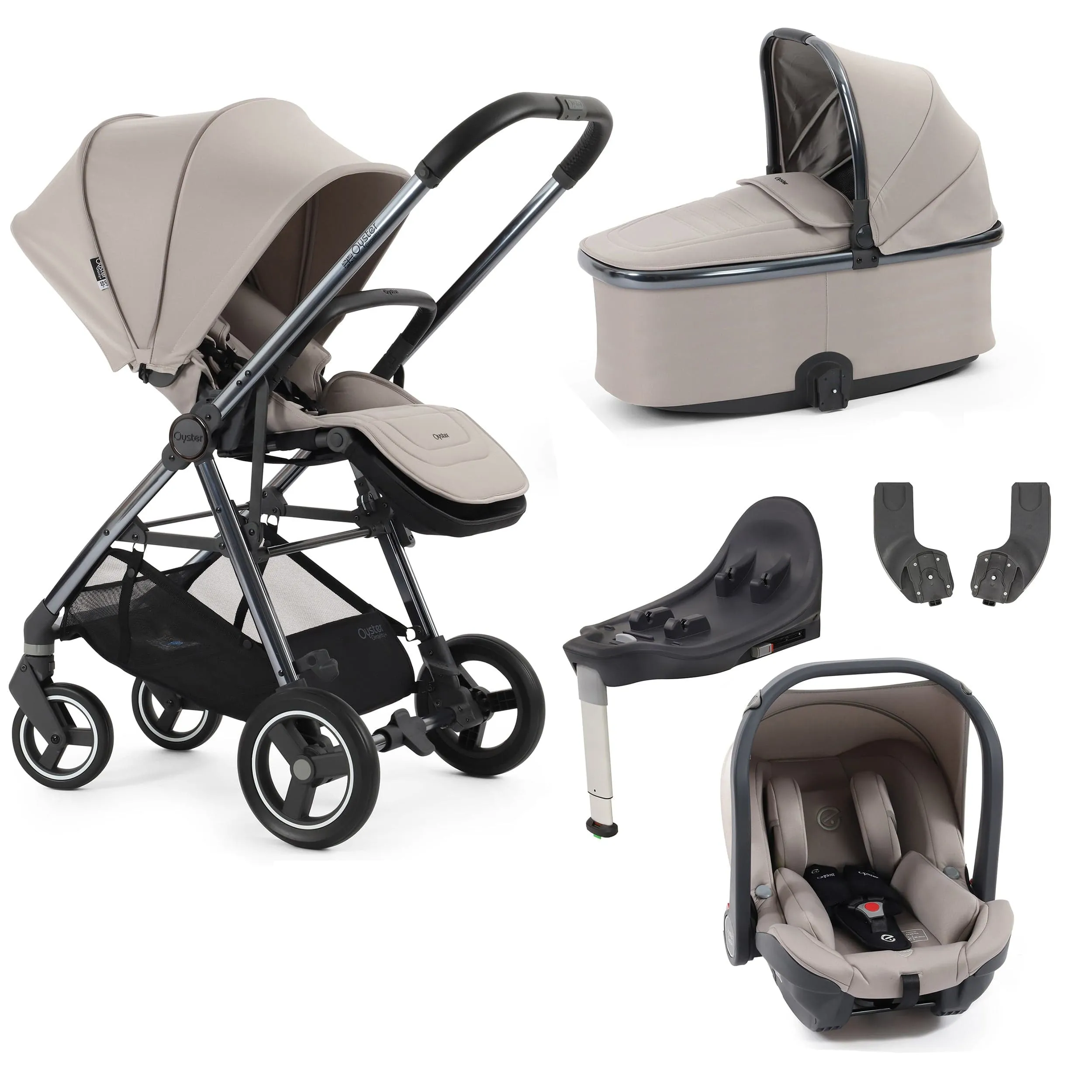 BabyStyle Oyster Gravity  5 Piece Bundle - Stone
