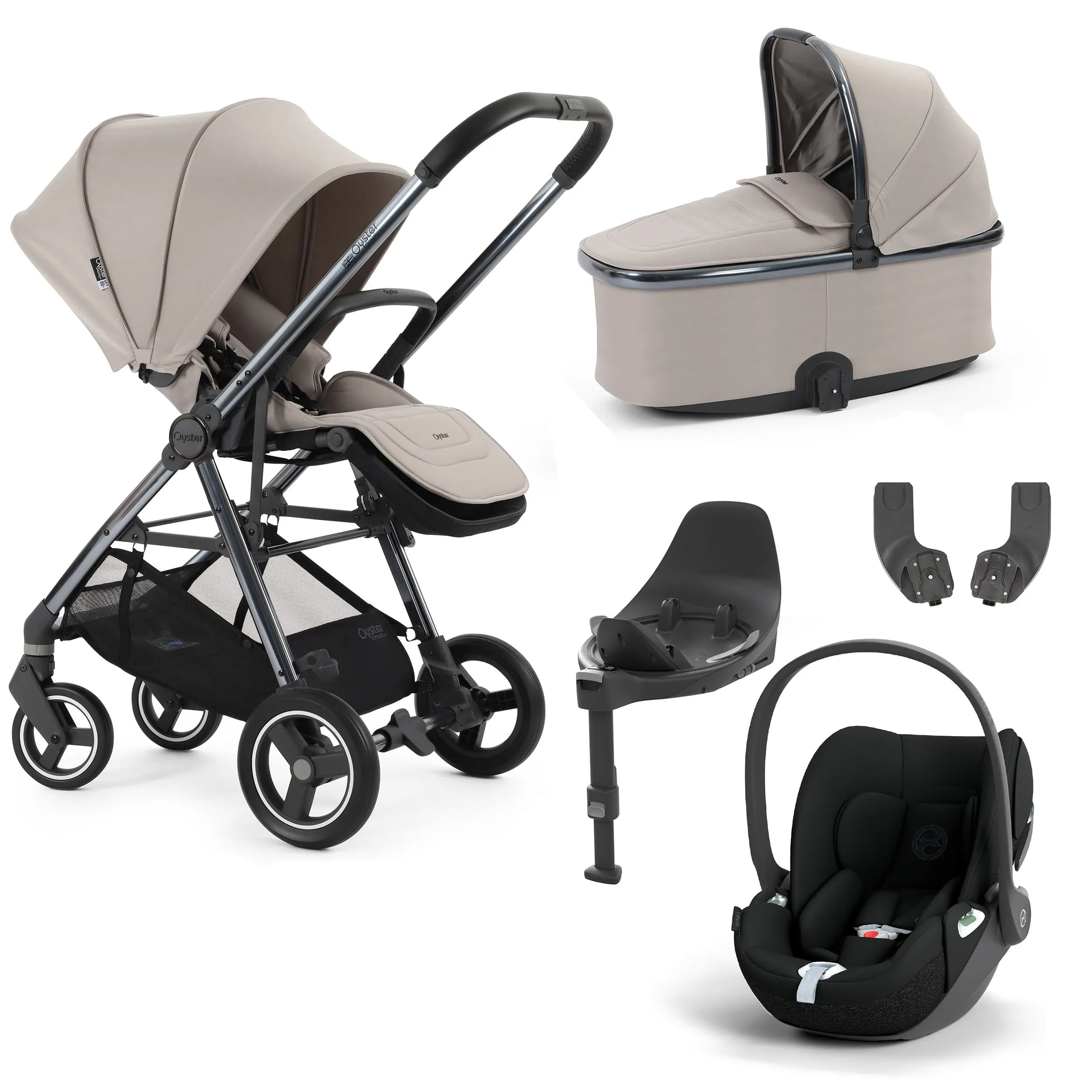 BabyStyle Oyster Gravity  5 Piece Bundle - Stone