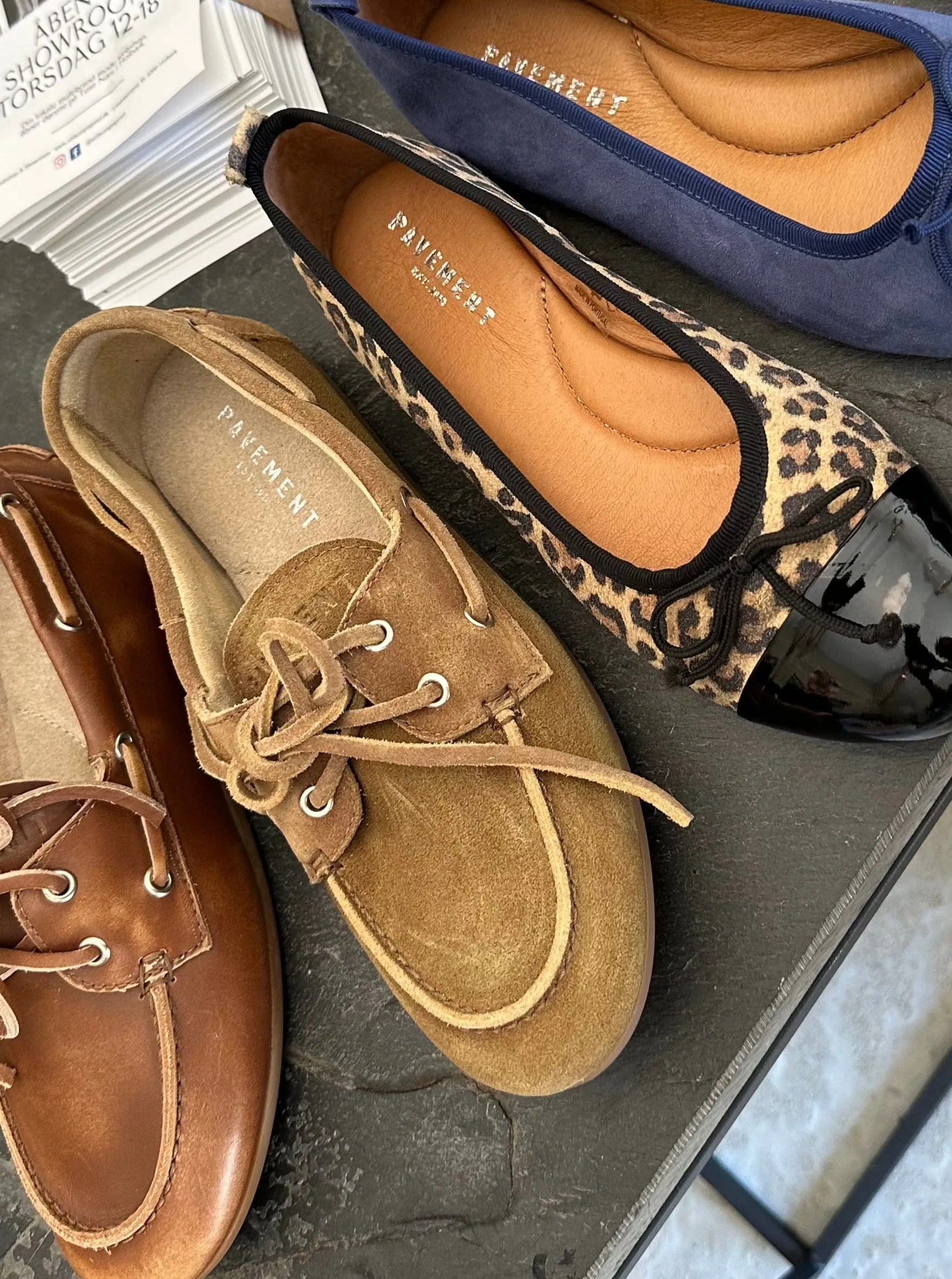 Ballerina Loafers - Taupe Suede - Marin - Pavement 