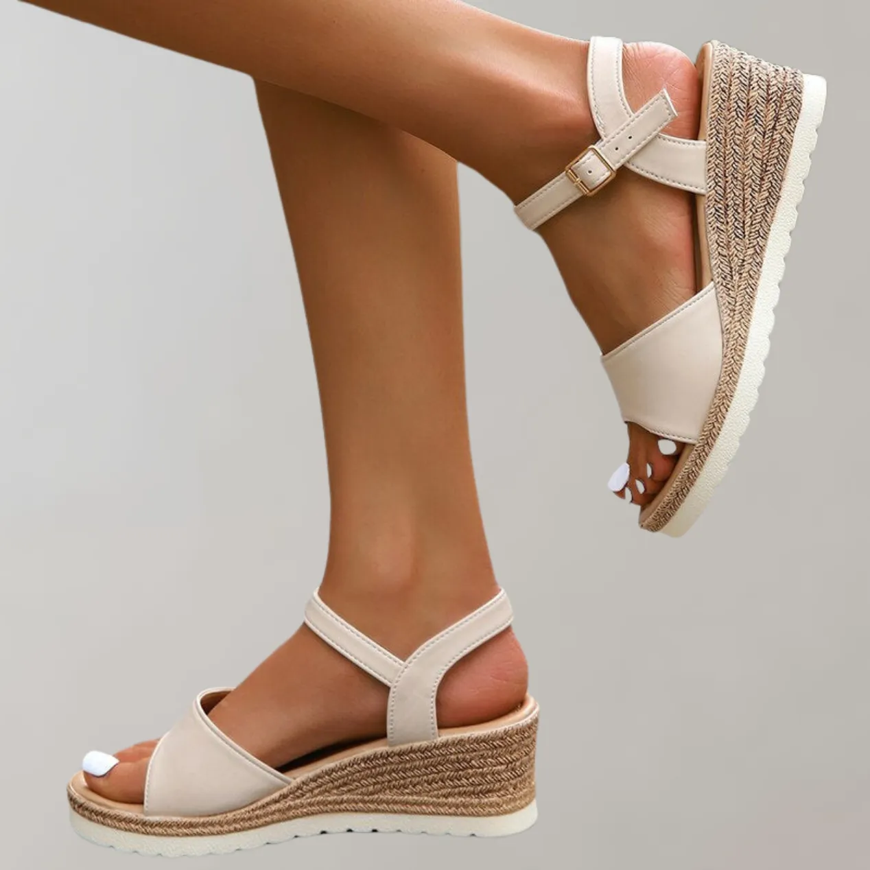 B&S | Orthopaedic & Comfortable Platform Sandals for Women – Breathable Materials & Adjustable Straps for Perfect Fit