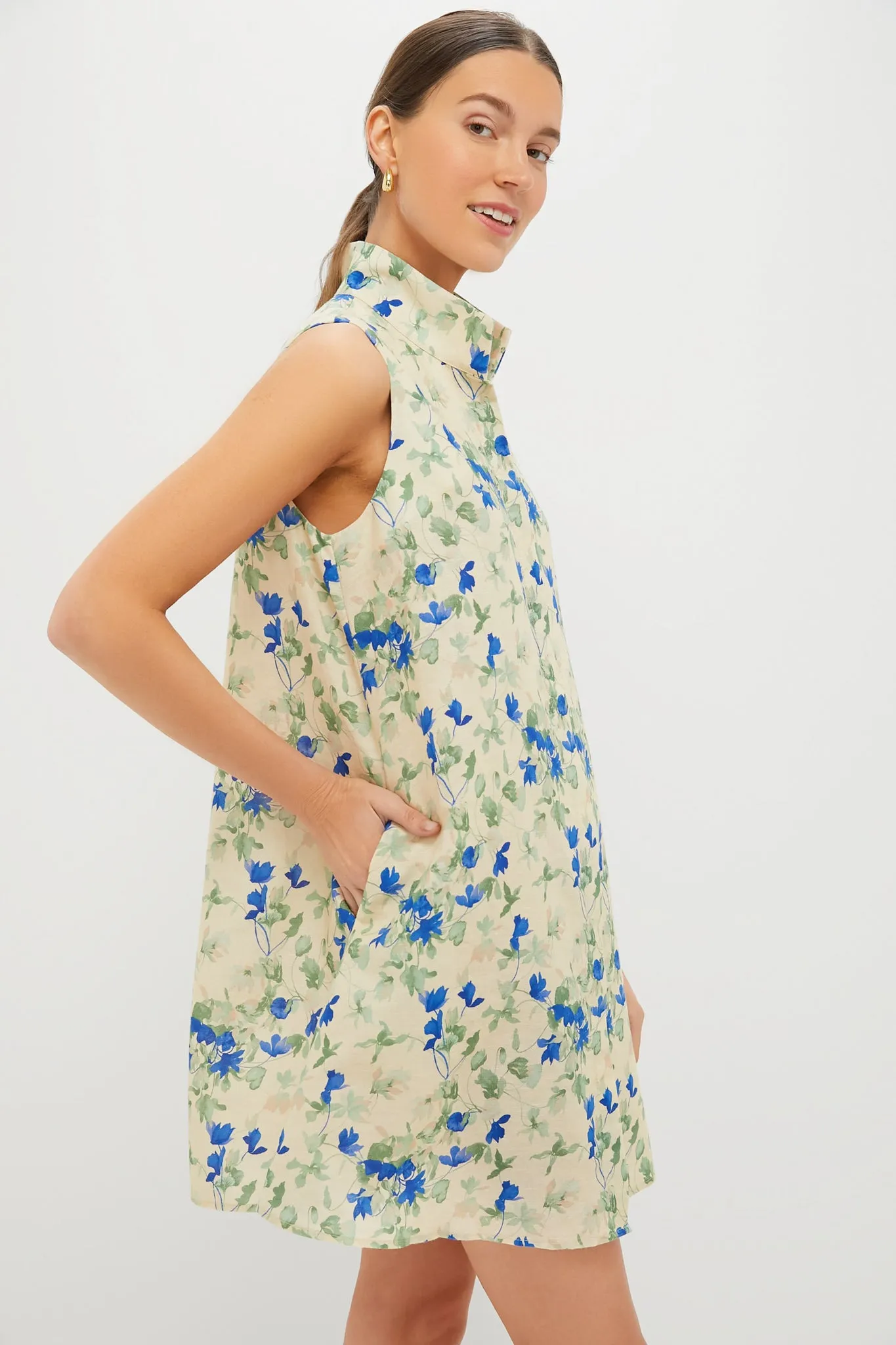 Bellflower Blooms Sleeveless Charlie Dress