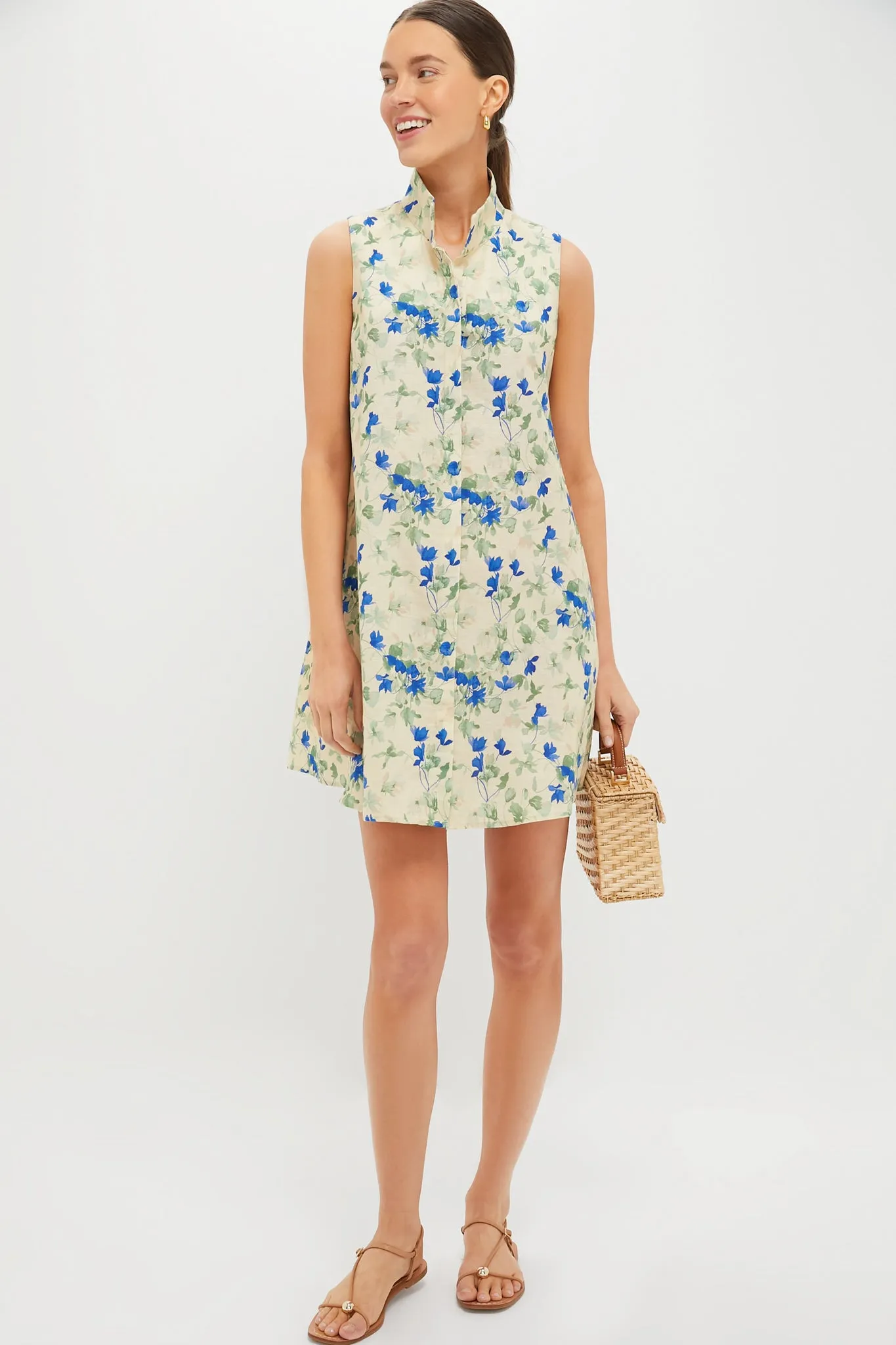 Bellflower Blooms Sleeveless Charlie Dress