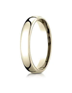 Benchmark 10K Yellow Gold 4.5mm European Comfort-Fit Wedding Band Ring (Sizes 4 - 14 )