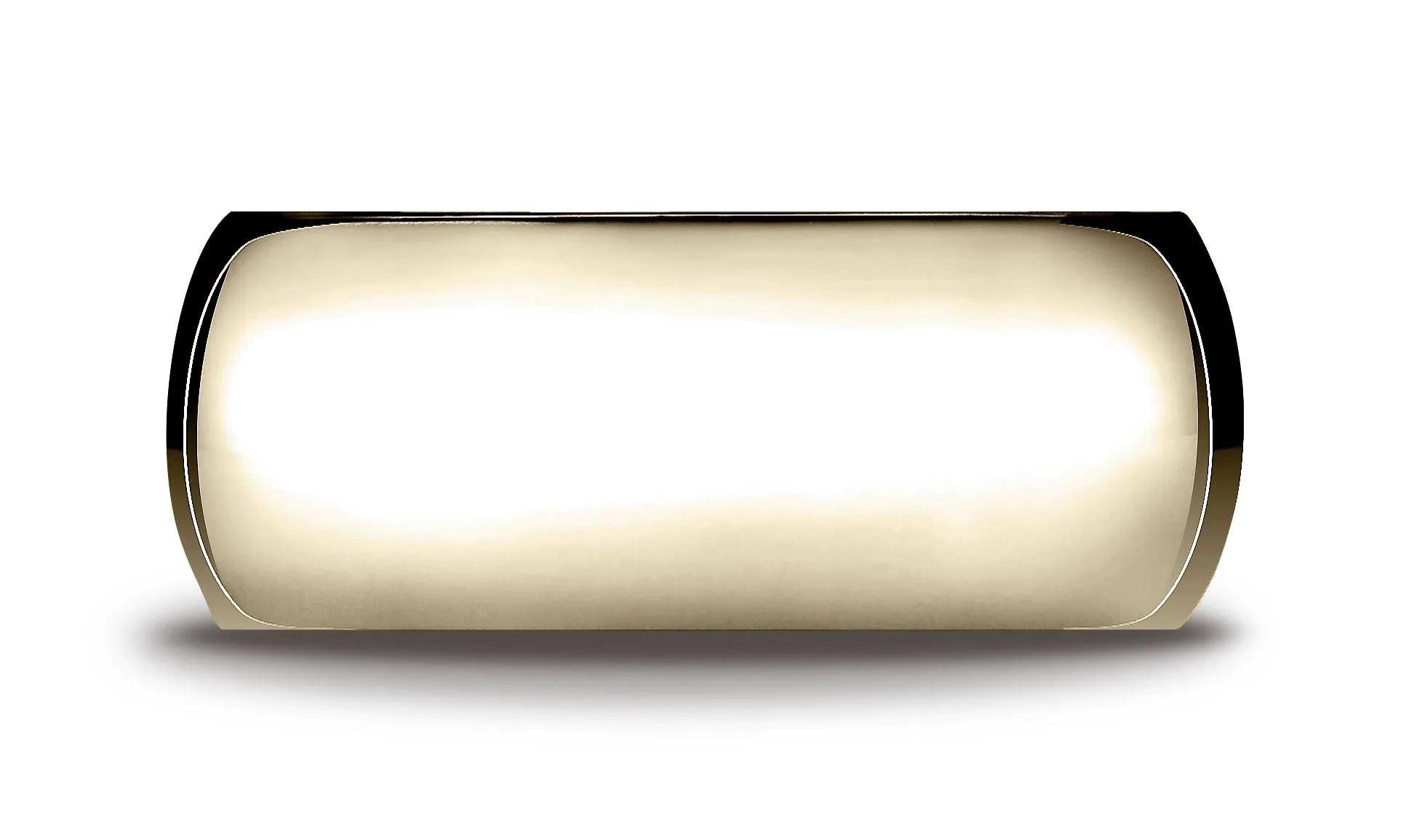 Benchmark 14K Yellow Gold 10mm High Dome Heavy Comfort-Fit Wedding Band Ring (Sizes 4 - 15 )