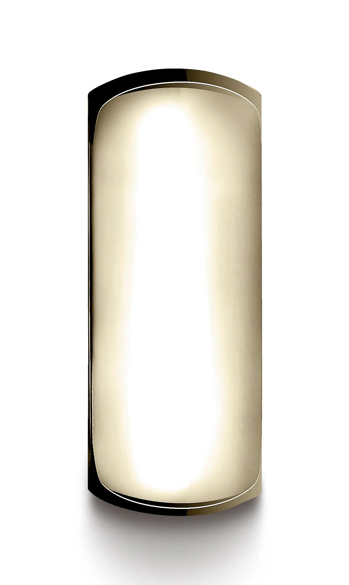 Benchmark 14K Yellow Gold 10mm High Dome Heavy Comfort-Fit Wedding Band Ring (Sizes 4 - 15 )