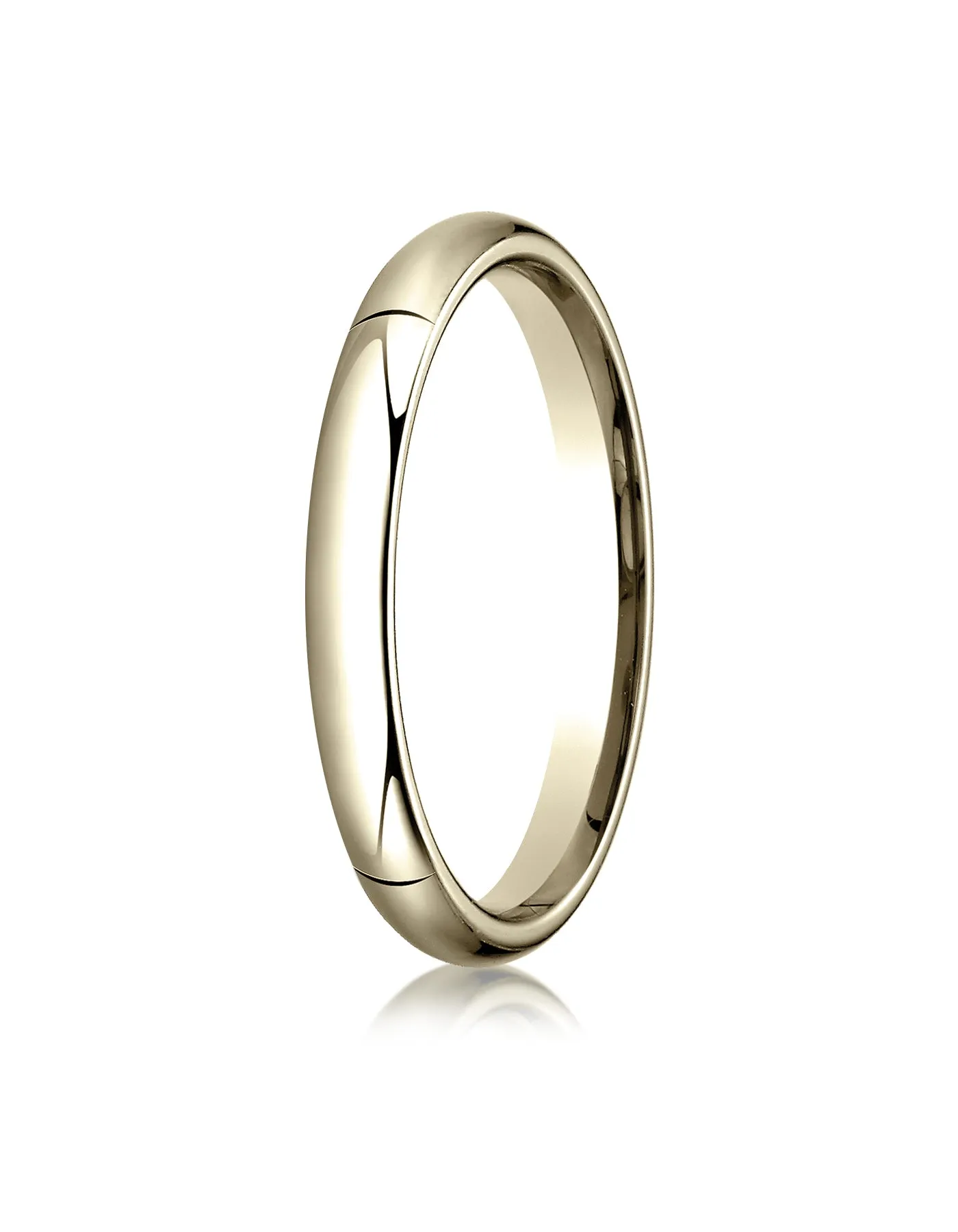 Benchmark 14K Yellow Gold 3mm High Dome Heavy Comfort-Fit Wedding Band Ring (Sizes 4 - 15 )