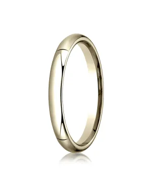 Benchmark 14K Yellow Gold 3mm High Dome Heavy Comfort-Fit Wedding Band Ring (Sizes 4 - 15 )