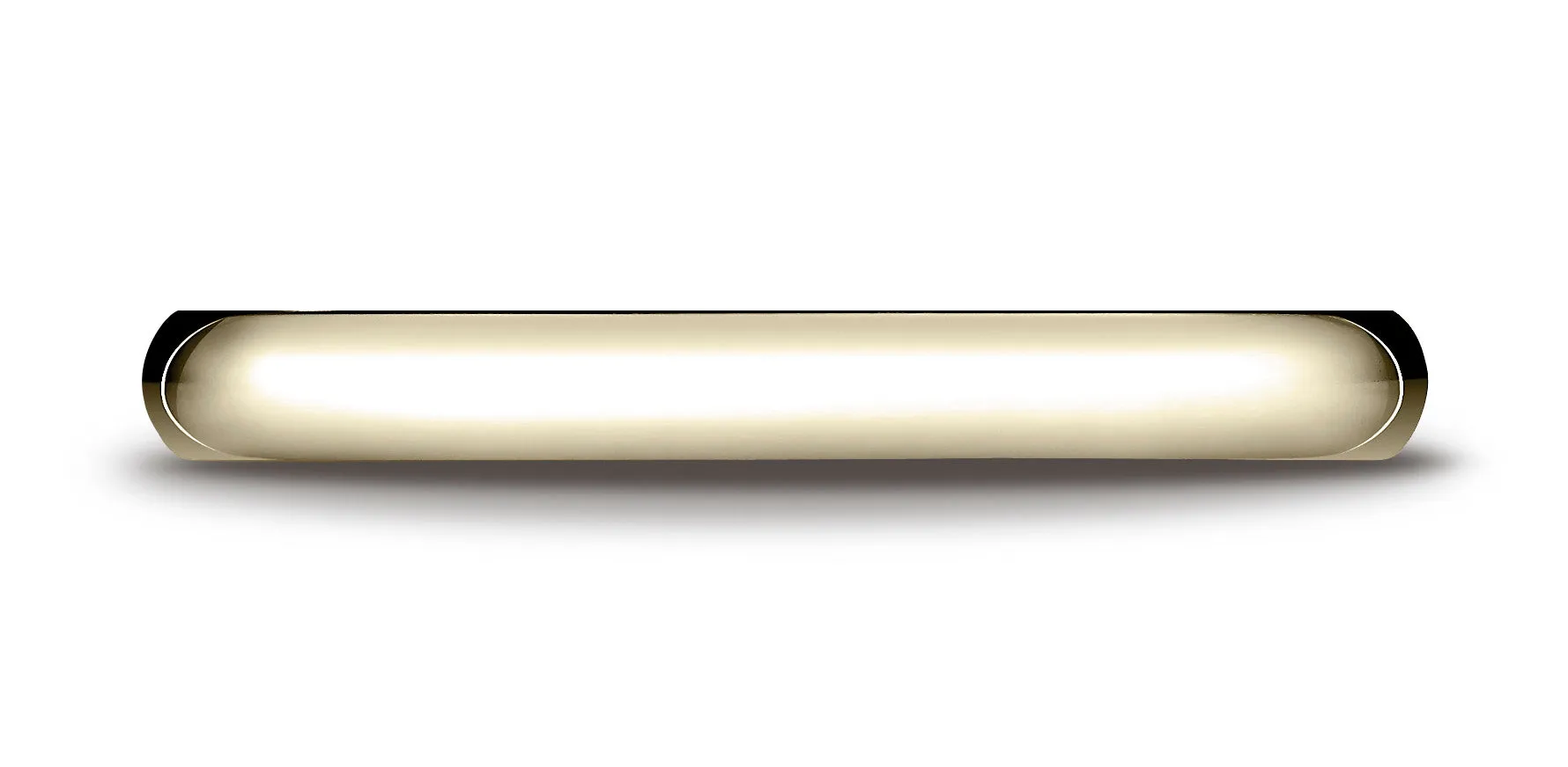 Benchmark 14K Yellow Gold 3mm High Dome Heavy Comfort-Fit Wedding Band Ring (Sizes 4 - 15 )