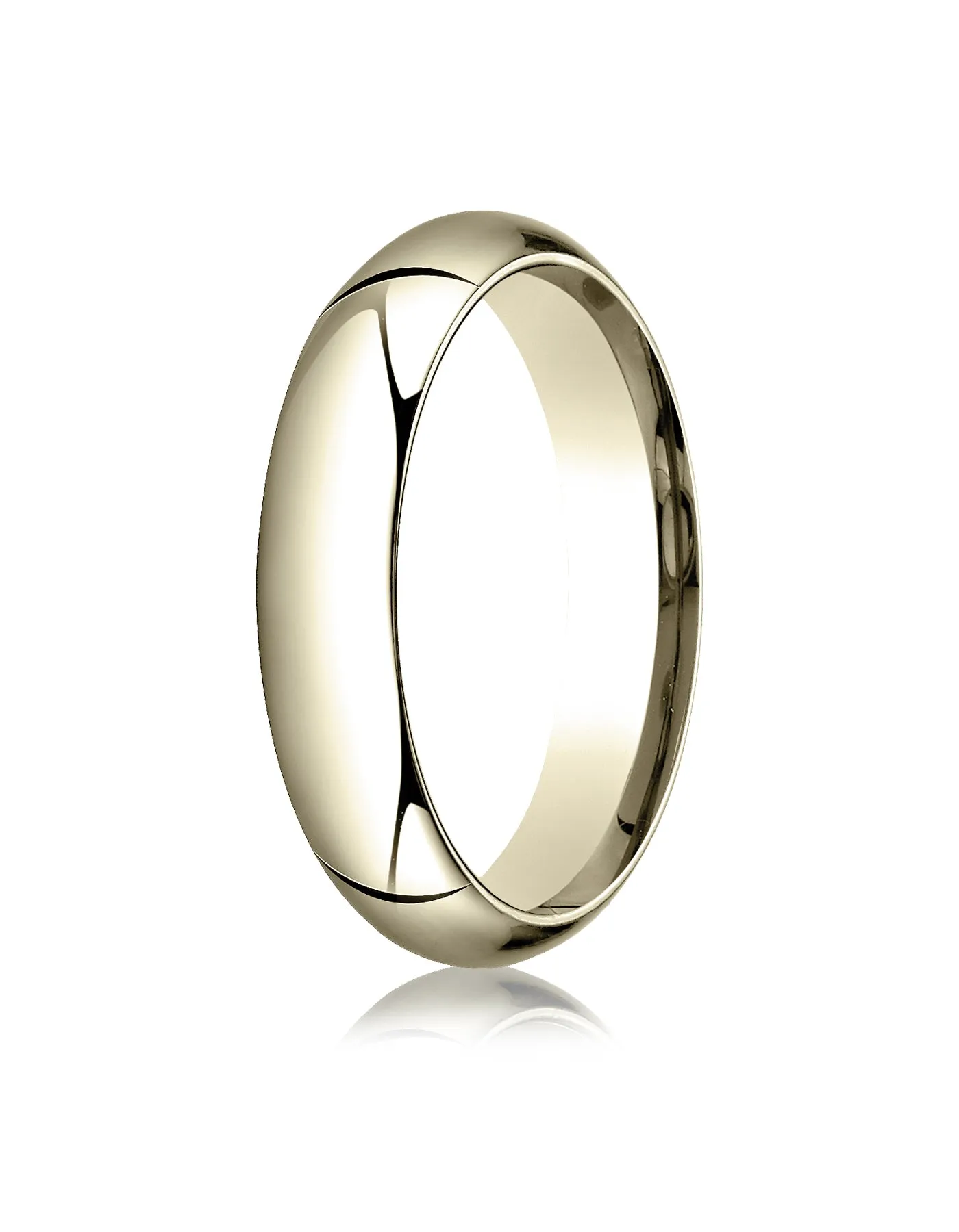 Benchmark 14K Yellow Gold 5mm High Dome Heavy Comfort-Fit Wedding Band Ring (Sizes 4 - 15 )