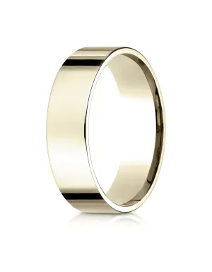 Benchmark 14K Yellow Gold 6mm Flat Comfort-Fit Wedding Band Ring (Sizes 4 - 15 )