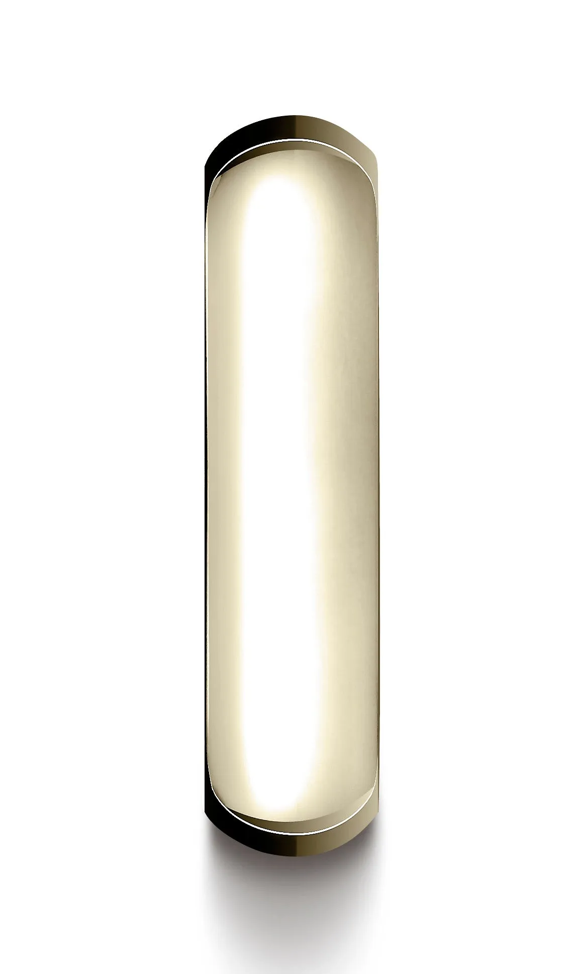 Benchmark 14K Yellow Gold 6mm High Dome Heavy Comfort-Fit Wedding Band Ring (Sizes 4 - 15 )