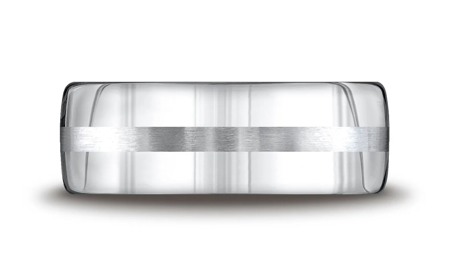 Benchmark Cobaltchrome 7.5mm Comfort-Fit Satin-Finished Design Wedding Band Ring, (Sizes 6 - 14)