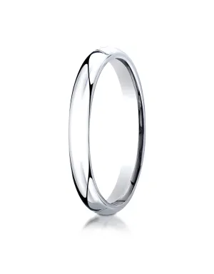 Benchmark Palladium 3mm Slightly Domed Standard Comfort-Fit Wedding Band Ring (Sizes 4 - 15 )