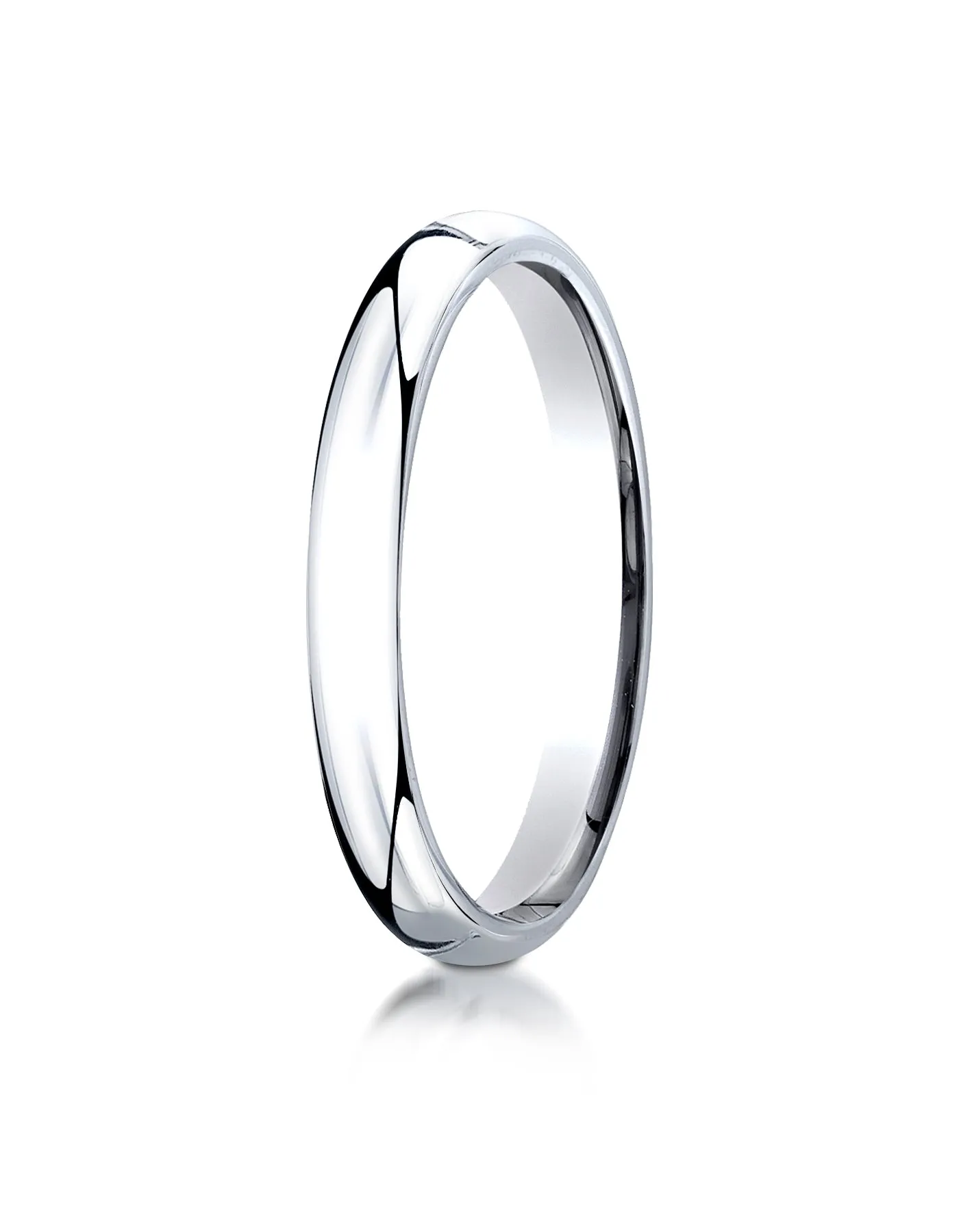 Benchmark Palladium 3mm Slightly Domed Standard Comfort-Fit Wedding Band Ring (Sizes 4 - 15 )