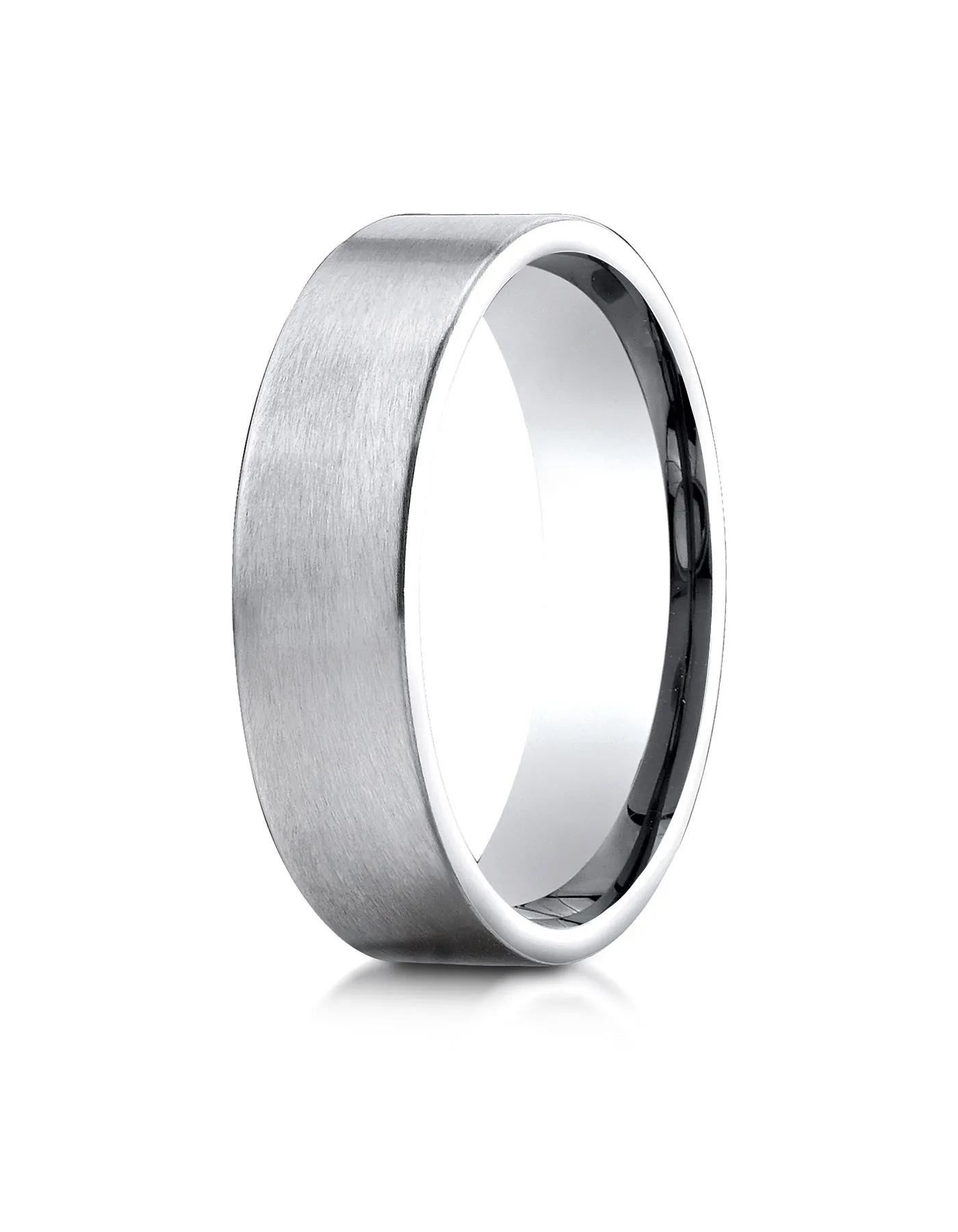 Benchmark Palladium 6mm Comfort-Fit Satin-Finished Carved Design Wedding Band Ring (Sizes 4 - 15 )