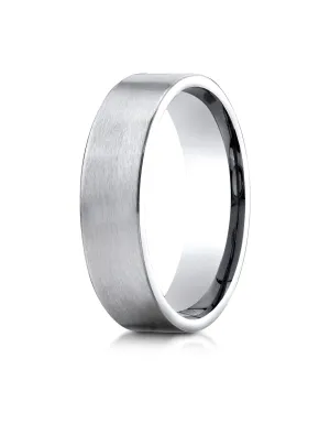 Benchmark Palladium 6mm Comfort-Fit Satin-Finished Carved Design Wedding Band Ring (Sizes 4 - 15 )
