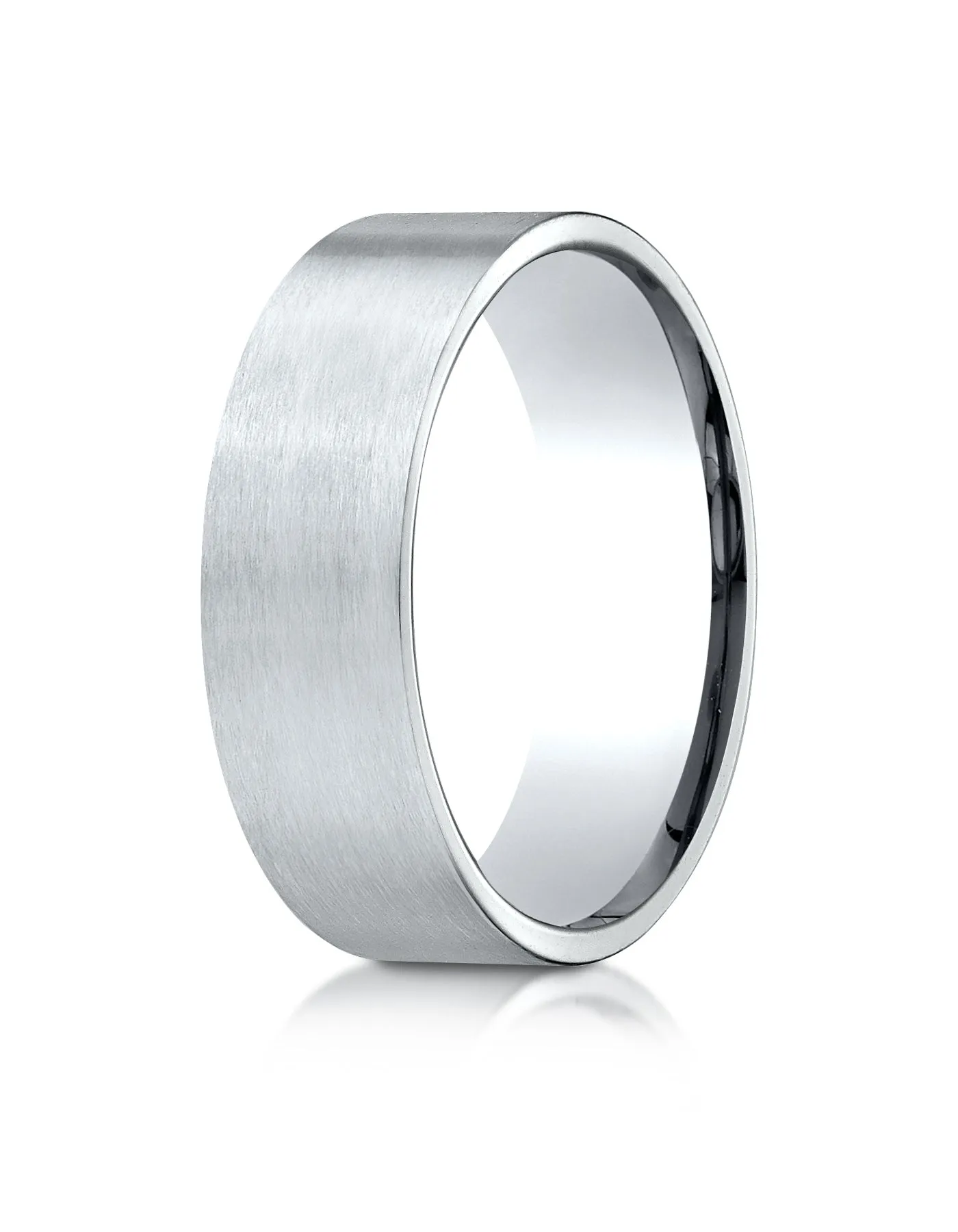 Benchmark Palladium 7mm Comfort-Fit Satin-Finished Carved Design Band, (Sizes 4-15)