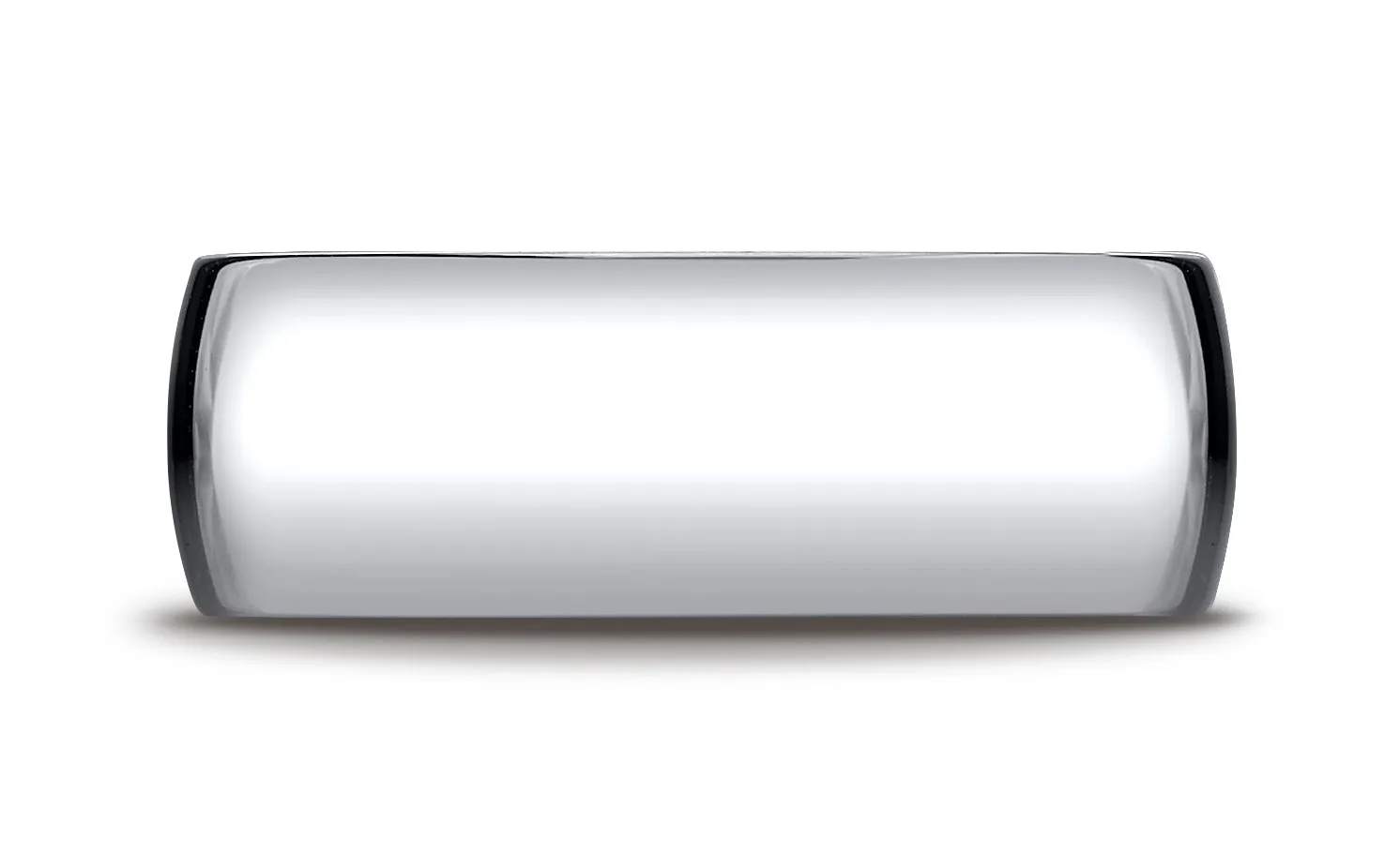 Benchmark Palladium 8mm Slightly Domed Standard Comfort-Fit Wedding Band Ring (Sizes 4 - 15 )
