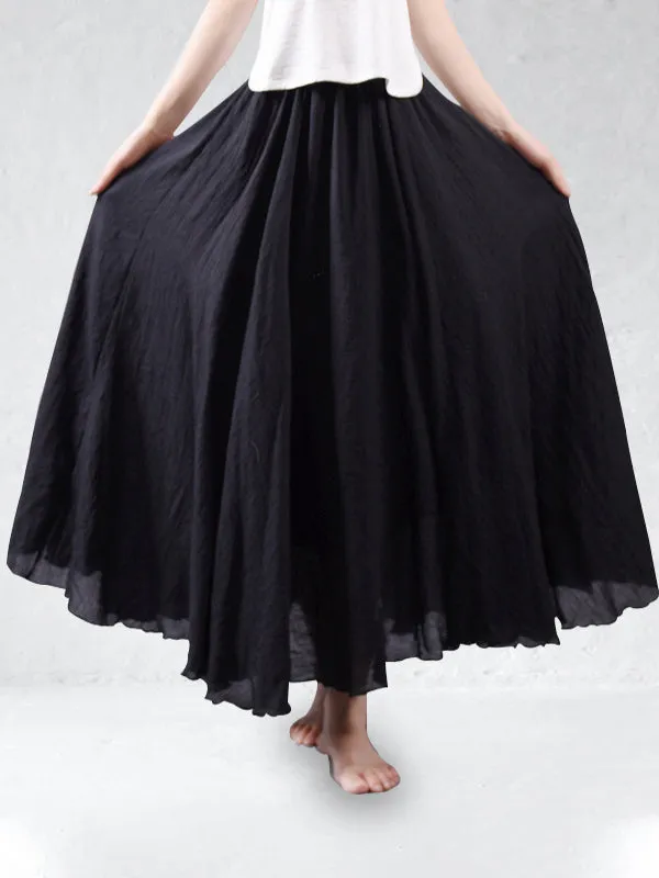 Brise | Cotton-Linen Skirt by Eva