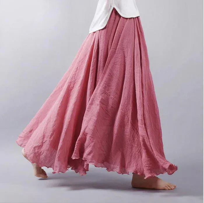 Brise | Cotton-Linen Skirt by Eva