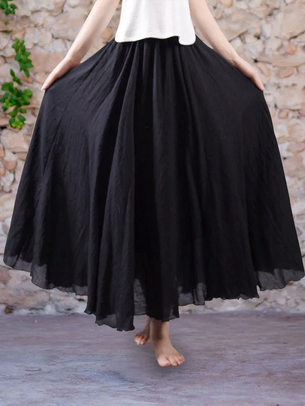 Brise | Cotton-Linen Skirt by Eva