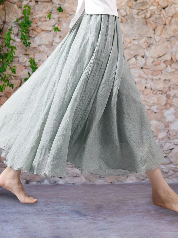 Brise | Cotton-Linen Skirt by Eva
