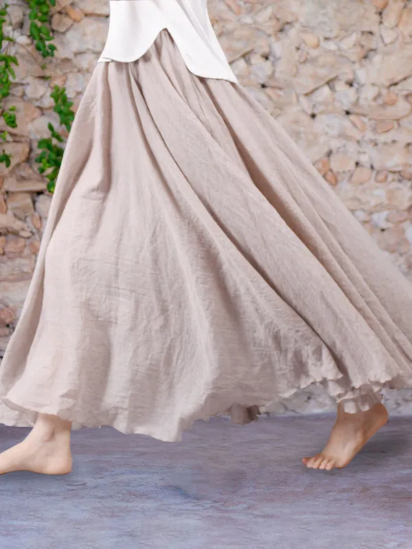 Brise | Cotton-Linen Skirt by Eva